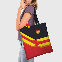 Сумка-шопер Man United FC: Red style, цвет: 3D-принт — фото 2
