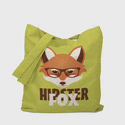 Сумка-шопер Hipster Fox, цвет: 3D-принт