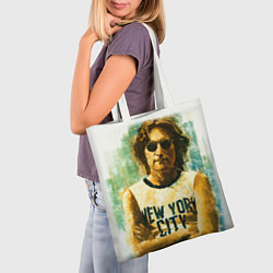 Сумка-шопер John Lennon: New York, цвет: 3D-принт — фото 2