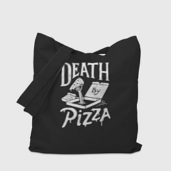 Сумка-шопер Death By Pizza, цвет: 3D-принт