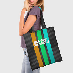 Сумка-шопер Imagine Dragons: Evolve Lines, цвет: 3D-принт — фото 2