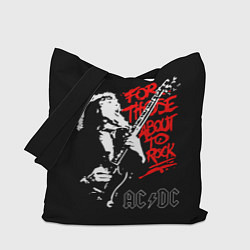 Сумка-шопер AC/DC: For Those About to Rock, цвет: 3D-принт