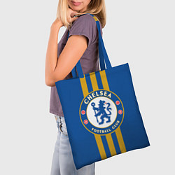 Сумка-шопер FC Chelsea: Gold Lines, цвет: 3D-принт — фото 2