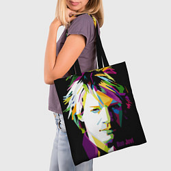 Сумка-шопер Jon Bon Jovi Art, цвет: 3D-принт — фото 2