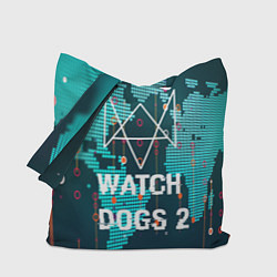 Сумка-шопер Watch Dogs 2: Network Hack, цвет: 3D-принт