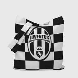 Сумка-шопер FC Juventus: W&B Grid, цвет: 3D-принт