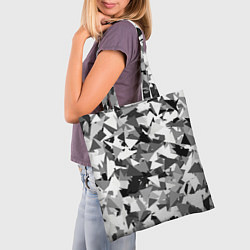 Сумка-шопер Городской серый камуфляж, цвет: 3D-принт — фото 2