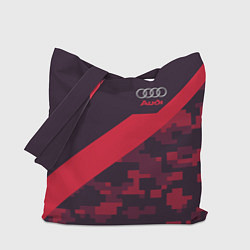 Сумка-шоппер Audi: Red Pixel