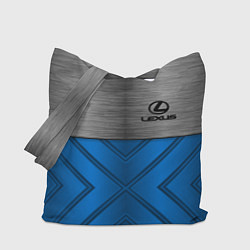 Сумка-шопер Lexus: Blue Metallic, цвет: 3D-принт
