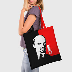 Сумка-шопер Хитрый Ленин, цвет: 3D-принт — фото 2