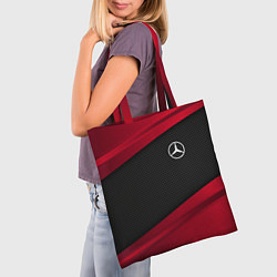 Сумка-шопер Mercedes Benz: Red Sport, цвет: 3D-принт — фото 2