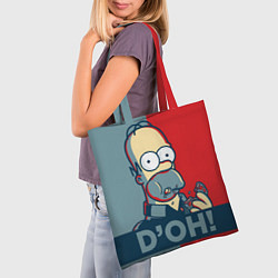 Сумка-шопер Homer Simpson DOH!, цвет: 3D-принт — фото 2
