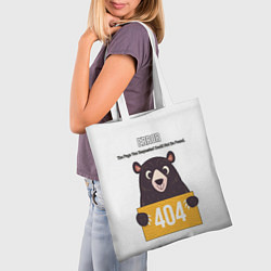 Сумка-шопер Error 404: Bear, цвет: 3D-принт — фото 2