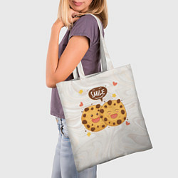 Сумка-шопер Smile Cookies, цвет: 3D-принт — фото 2