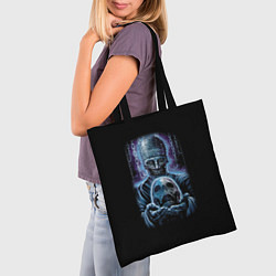Сумка-шопер Зомби с черепом, цвет: 3D-принт — фото 2