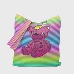 Сумка-шопер Lil Peep Bear, цвет: 3D-принт