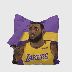Сумка-шопер LeBron 23: Lakers, цвет: 3D-принт