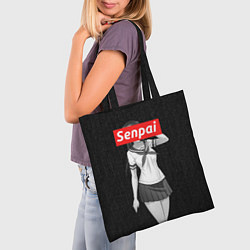 Сумка-шопер Senpai: School Girl, цвет: 3D-принт — фото 2