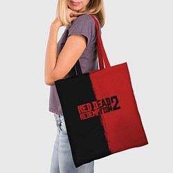 Сумка-шопер RDD 2: Black & Red, цвет: 3D-принт — фото 2