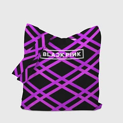 Сумка-шопер Black Pink: Neon Lines, цвет: 3D-принт