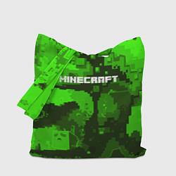 Сумка-шопер Minecraft: Green World, цвет: 3D-принт