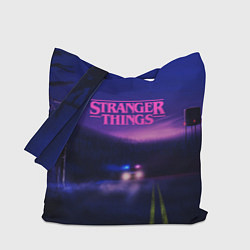 Сумка-шопер Stranger Things: Neon Road, цвет: 3D-принт