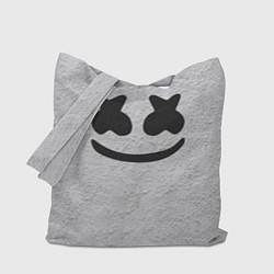 Сумка-шопер Marshmello: Grey Face, цвет: 3D-принт