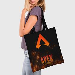 Сумка-шопер Apex Legends: Orange Flame, цвет: 3D-принт — фото 2