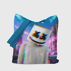 Сумка-шоппер Marshmello: Glitch Effect