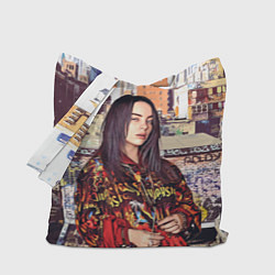 Сумка-шопер Billie Eilish: Street Style, цвет: 3D-принт