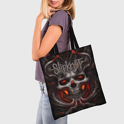 Сумка-шопер Slipknot: Hell Skull, цвет: 3D-принт — фото 2
