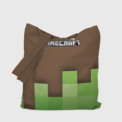 Сумка-шопер Minecraft - Логотип, цвет: 3D-принт