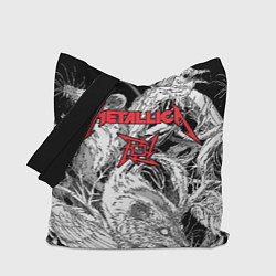 Сумка-шопер Metallica крысы зомби, цвет: 3D-принт