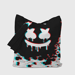 Сумка-шопер MARSHMELLO GLITCH, цвет: 3D-принт