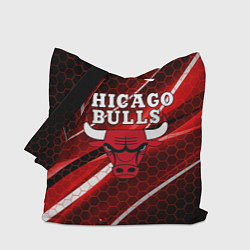 Сумка-шопер CHICAGO BULLS, цвет: 3D-принт