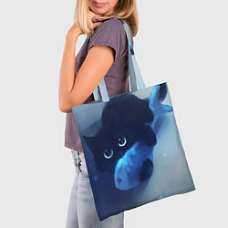 Сумка-шопер Аниме CAT, цвет: 3D-принт — фото 2