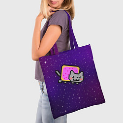Сумка-шопер Nyan Cat, цвет: 3D-принт — фото 2