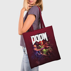 Сумка-шопер Doom, цвет: 3D-принт — фото 2