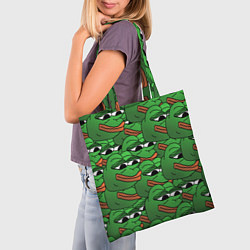 Сумка-шопер Pepe The Frog, цвет: 3D-принт — фото 2