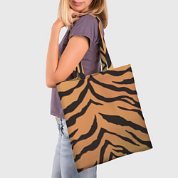 Сумка-шопер Тигриный камуфляж, цвет: 3D-принт — фото 2
