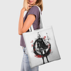 Сумка-шопер 2B Ink Sakura dawn, цвет: 3D-принт — фото 2