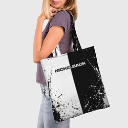 Сумка-шопер Nickelback, цвет: 3D-принт — фото 2