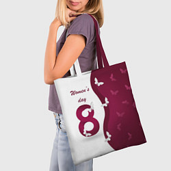 Сумка-шопер Womens Day, цвет: 3D-принт — фото 2