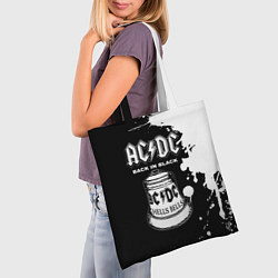 Сумка-шопер ACDC Back in Black, цвет: 3D-принт — фото 2