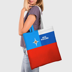 Сумка-шопер Флаг МЧС России, цвет: 3D-принт — фото 2
