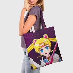 Сумка-шопер Sailor Moon, цвет: 3D-принт — фото 2