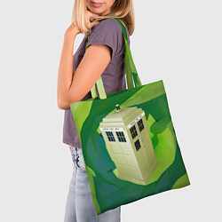 Сумка-шопер CRAZY TARDIS, цвет: 3D-принт — фото 2
