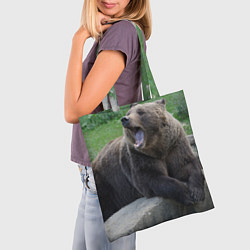 Сумка-шопер Медведь, цвет: 3D-принт — фото 2