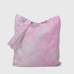 Сумка-шопер Розовые разводы краска зефир, цвет: 3D-принт