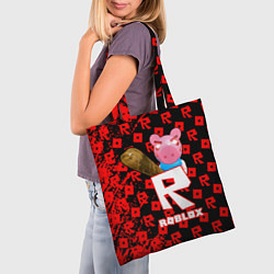 Сумка-шопер ROBLOX: PIGGI, цвет: 3D-принт — фото 2